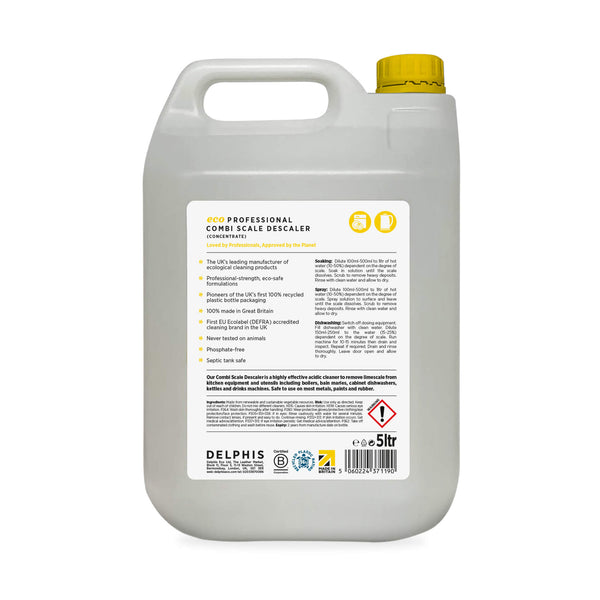 Delphis Eco Commercial Combi Scale Descaler 5L Back Label