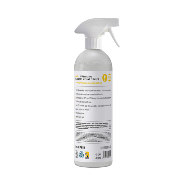 Delphis Eco Commercial Masonry and Stone Cleaner 700ml Back Label