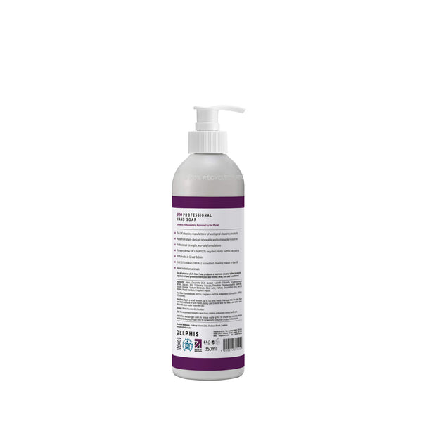 Delphis Eco Hand Soap 350ml Back Label