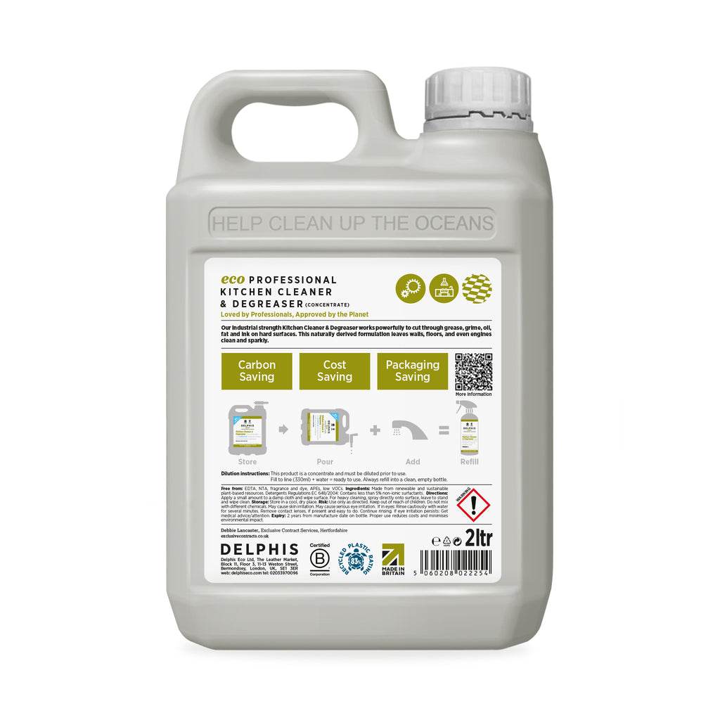 Kitchen Cleaner & Degreaser 2Ltr Refill (Concentrate)