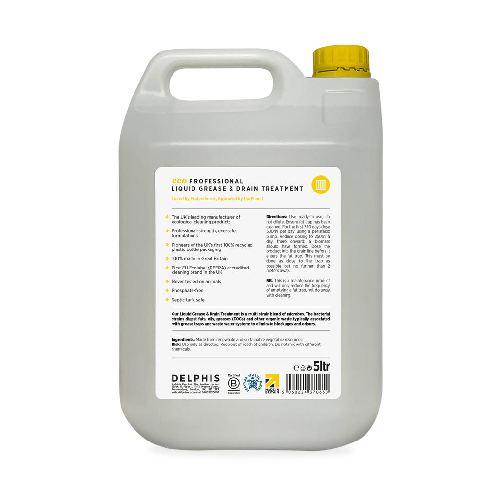 Commercial Liquid Grease & Drain Cleaner 5L (RTU)