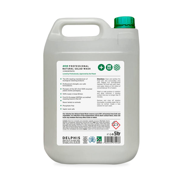 Commercial Natural Salad Wash 5L (Concentrate)
