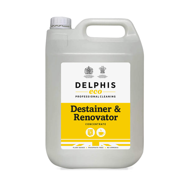 Delphis Eco Commercial Destainer and Renovator 5L Front Label