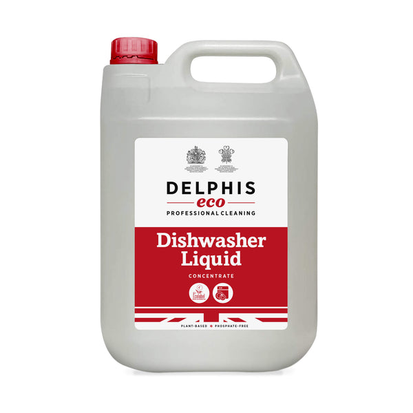 Delphis Eco Commercial Dishwasher Liquid 20L Front Label