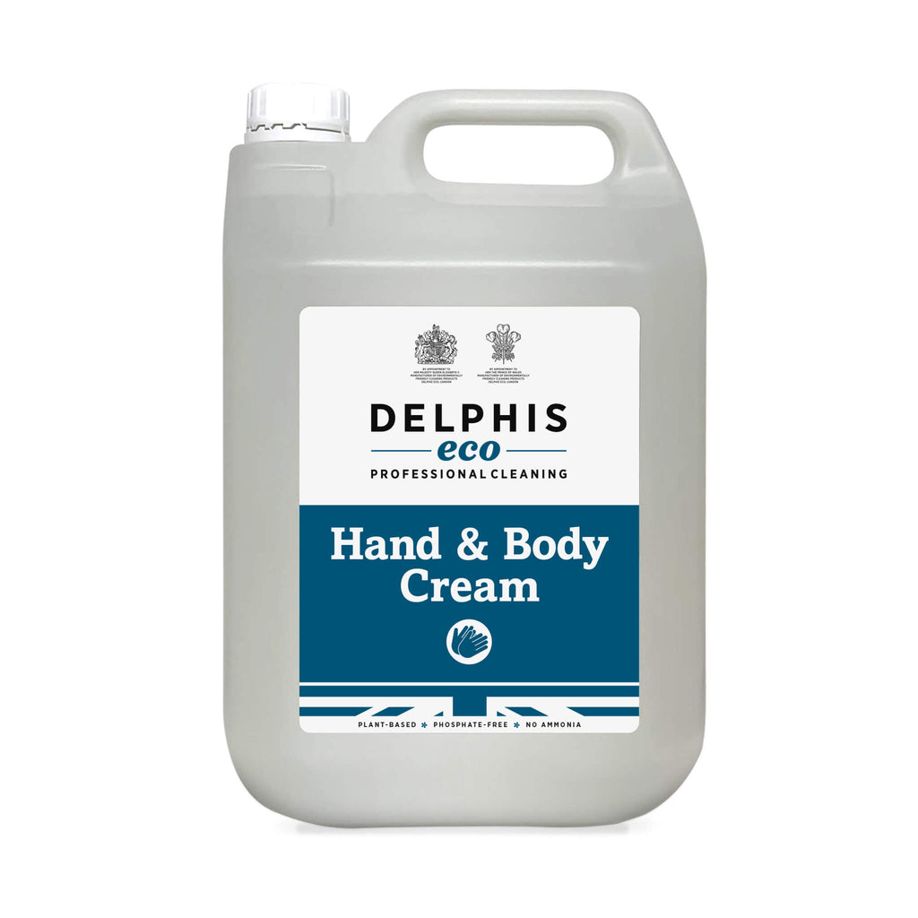 Delphis Eco Commercial Hand and Body Cream 5L Front Label