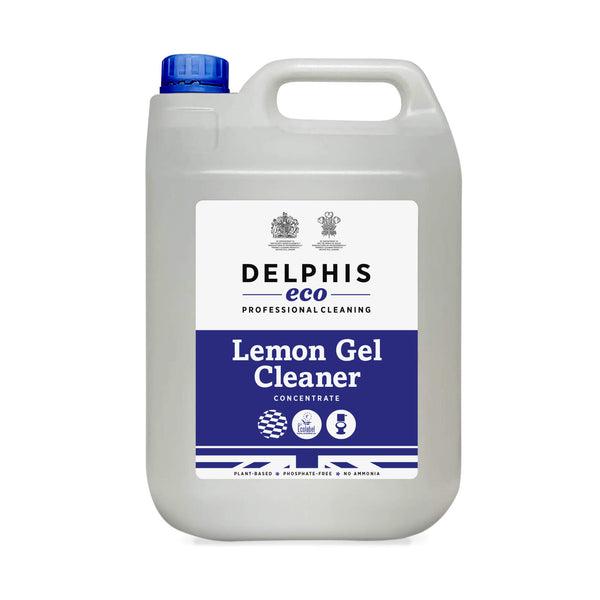 Delphis Eco Commercial Floor Cleaner Lemon Gel 5L Front Label
