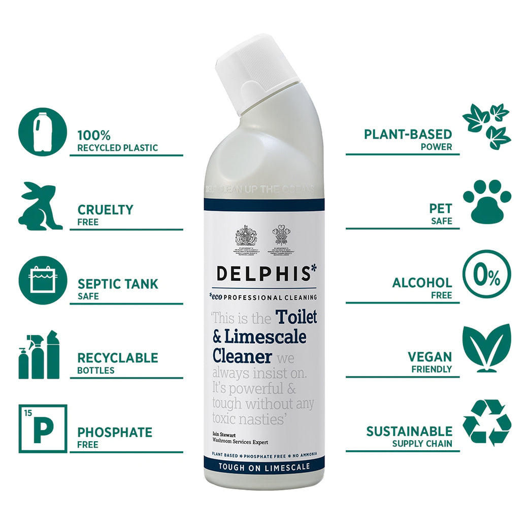 Delphis Eco Toilet & Limescale Cleaner PlantBased Free From